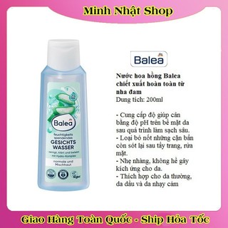 [DATE MỚI] Nước hoa hồng Balea cân bằng độ ẩm cho da và se khít lỗ chân lông 200ML của Đức