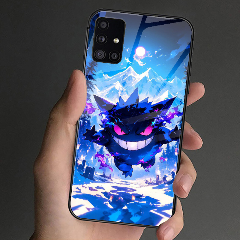 Ốp Điện Thoại pokemon gengar 10 Kính Cho Samsung Galaxy S9 Plus S10 S10e S20 FE S20 Plus S21 S22 S23 S24 Ultra S25