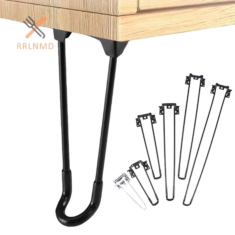 RRLNMD 1 Gấp Hỗ Trợ Đồ Nội Thất Chân Bàn Kim Loại Chân DIY Nhà Ghế Ăn Bàn Cuối Bàn Cà Phê Chân Phụ Kiện MỚI
