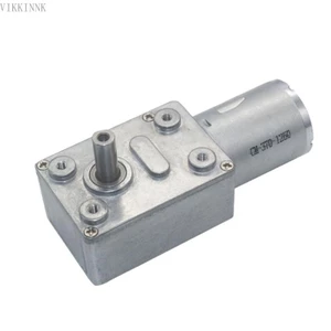 Động cơ kim loại VIKK JGY370 6V 12V24V có trục 2RPM đến 375RPM Giảm tốc độ mô-men xoắn