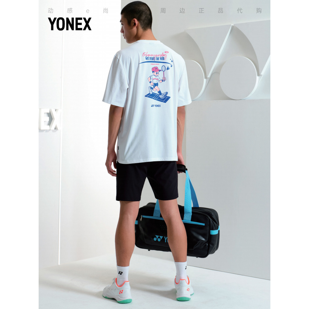 YONEX Áo khoác cầu lông cotton cao cấp tay ngắn nam nữ, thể thao 605