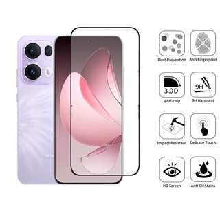 2 Trong 1 Reno 13 Pro Kính Cường Lực Bảo Vệ Màn Hình Cho OPPO 12 11 10 F 12F 11F 5G Với Ống Kính Máy Ảnh Phim