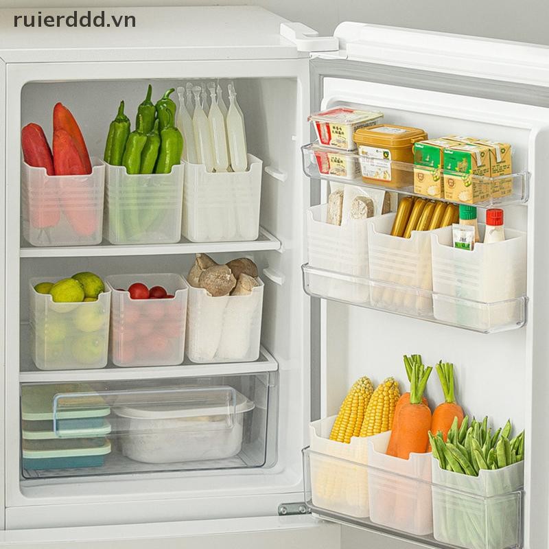 # ruierddd # Tủ Lạnh Thực Phẩm Tươi Hộp Bảo Quản Tủ Lạnh Cửa Bên Trái Cây Rau Củ Hộp Đựng Thực Phẩm Gia Vị Hộp Đựng Nhà Bếp Hộp Bảo Quản.