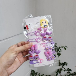 Set 14 Kẹp Tóc  Đáng Yêu Cho Bé Gái Giá Siêu Tốt  (Hồng, Tím, Vàng, Xanh, Nâu)