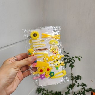 Set 14 Kẹp Tóc  Đáng Yêu Cho Bé Gái Giá Siêu Tốt  (Hồng, Tím, Vàng, Xanh, Nâu)