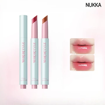 NUKKA Nước Nhẹ Son Bóng Dính Gương Son Môi Chắc Chắn Màu Tự Nhiên Dưỡng Ẩm Bấm Phim Không Bóng Phai Màu Nước Nhẹ Son Bóng
