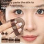 AFTEROF 6 chiếc Máy xay sinh tố trang điểm Puffs, Miếng bọt biển trang điểm màu sô cô la Mini, Dụng cụ trang điểm khô chuyên nghiệp Bột mềm Puff cho người đẹp