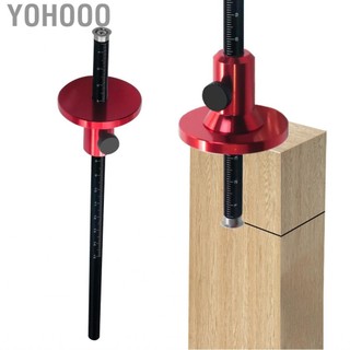 Yohooo Máy đo đánh dấu bánh xe đo hợp kim Aluminum Aluminum Scriber Woodworks Công cụ viết lách song song với số liệu núm có kích thước và tỷ lệ inch