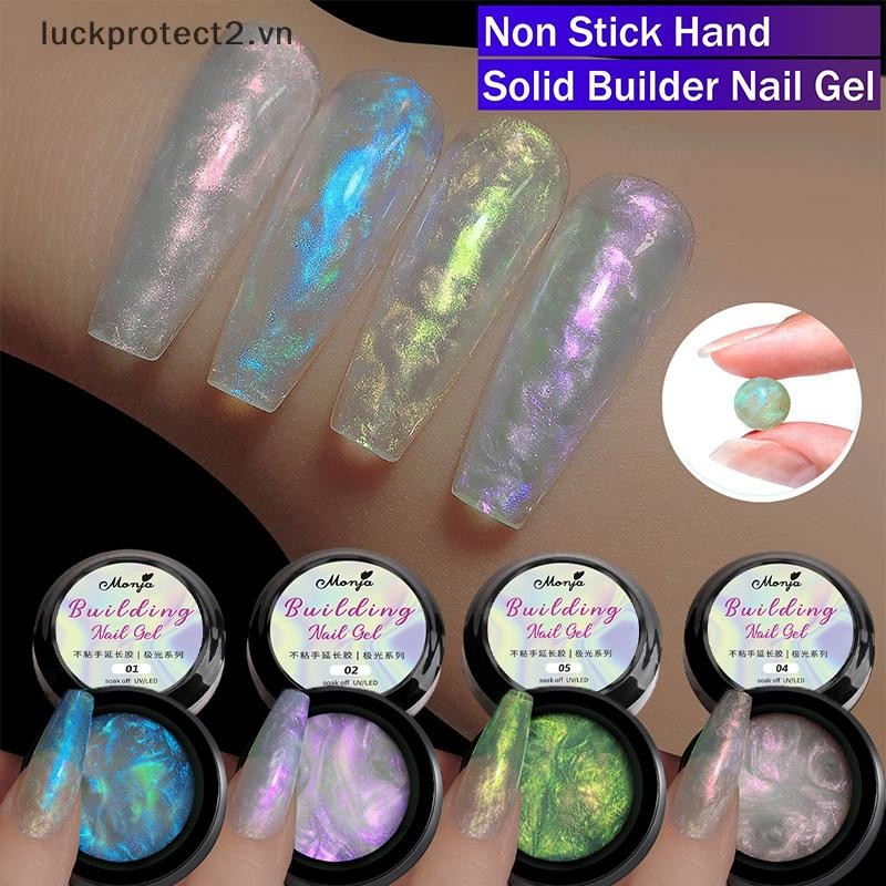 # luckpro # 5g Aurora Non Dính Tay Nối Dài Gel Sơn Móng Tay 3D Khắc Hoa Móng Tay Nghệ Thuật Kéo Dài Acrylic Cứng UV Gel Varnish Cho Móng Tay Giả.