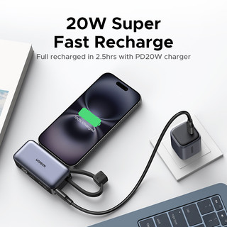 【Pin Sạc Dự Phòng Có Thể Đặt Hàng】Sạc dự phòng UGREEN 5000mAh Power Bank PD20W / SCP22.5W USB-C Mini Sạc Nhanh Di Động