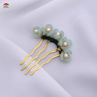 Kẹp tóc ngọc trai hoa thanh lịch Nữ hấp dẫn Chignon Retro Kẹp tóc cho màn trình diễn sân khấu Cosplay