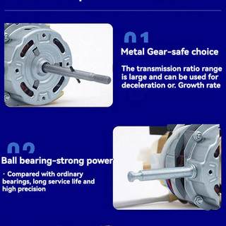 Đầu Quạt Không Chổi Than 220V – Động Cơ Quạt 16 Inch Kèm Nút Kéo & Trục Motor, Dùng Cho Quạt Điện Gia Đình