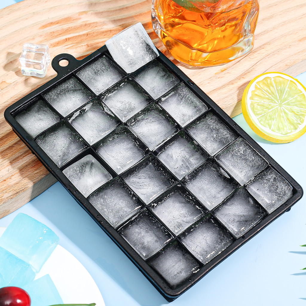 [H & L] Khay đựng đá viên an toàn thực phẩm cao cấp - Khuôn silicon 24 lưới linh hoạt, bề mặt chống dính & thiết kế có thể xếp chồng lên nhau, Máy rửa chén an toàn để làm sạch dễ dàng