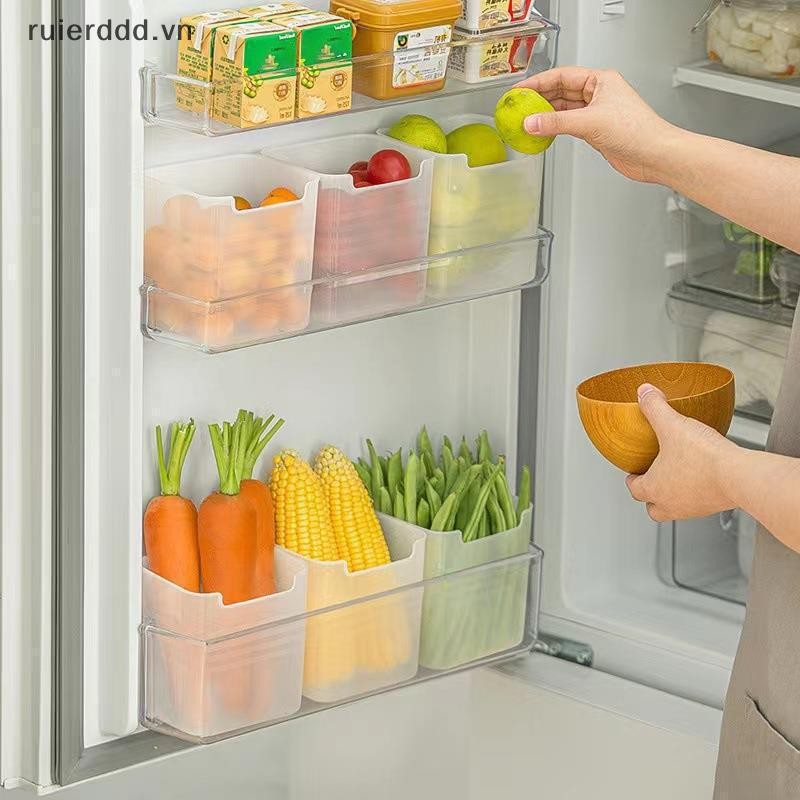 # ruierddd # Tủ Lạnh Thực Phẩm Tươi Hộp Bảo Quản Tủ Lạnh Cửa Bên Trái Cây Rau Củ Hộp Đựng Thực Phẩm Gia Vị Hộp Đựng Nhà Bếp Hộp Bảo Quản.