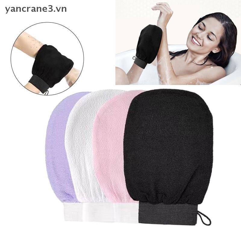 {YAN3} Găng tay tẩy tế bào chết lưng Găng tay Massage da chết Khăn lau sâu cơ thể nhiều màu để tắm {yancrane3.vn}