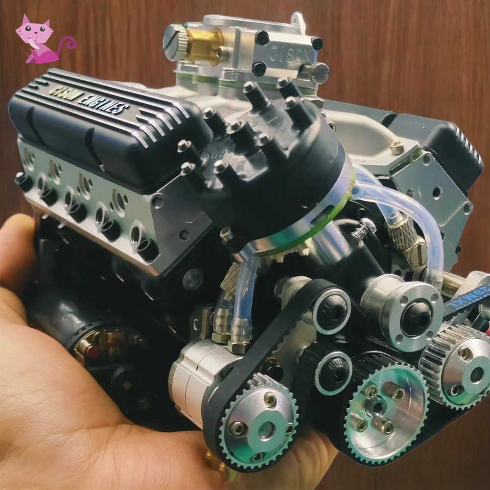 Mô hình động cơ khóa nhỏ V8 Đồ thủ công để bàn sành điệu cho bàn văn phòng