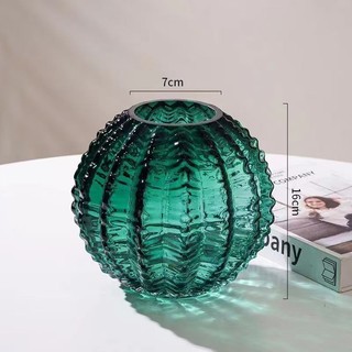 ☀Bình thủy tinh xương rồng thủy canh sang trọng tinh tế theo phong cách Bắc Âu, trang trí hoa cho phòng khách