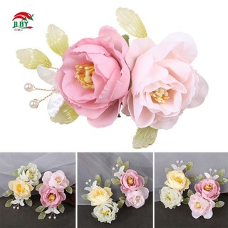 Kẹp Tóc Hoa Lụa Bên & Quần Áo Trung Quốc Mũ Đội Đầu Cho Trẻ Em