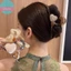 Sund Thạch Màu Trái Tim Hình Móng Vuốt Tóc Kẹp Dành Cho Nữ Cô Gái Ngọt Ngào Trong Suốt Nhựa Phụ Kiện Tóc Tinh Tế Kẹp Tóc VN