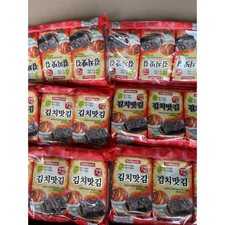 [CH] 5 LỐC( 15 gói) Rong biển hàn quốc vị kim chi godbawee hàn quốc