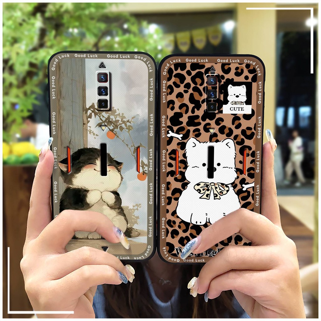 Ốp Điện Thoại Chống Bụi Bẩn Chống Thấm Nước Cho ZTE Nubia Red Magic 6 / 6S / 6Pro / 6SPro Graffiti Chống Va Đập Ốp lưng Chống Sốc Động Vật Silicon Bền Mềm TPU Dễ Thương