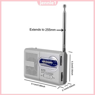 Đài phát thanh cổ điển Mini Ăng-ten kính thiên văn Đài FM Đài phát thanh di động dành cho quà tặng ngoài trời trong nhà dành cho người cao tuổi [jennie1.vn]