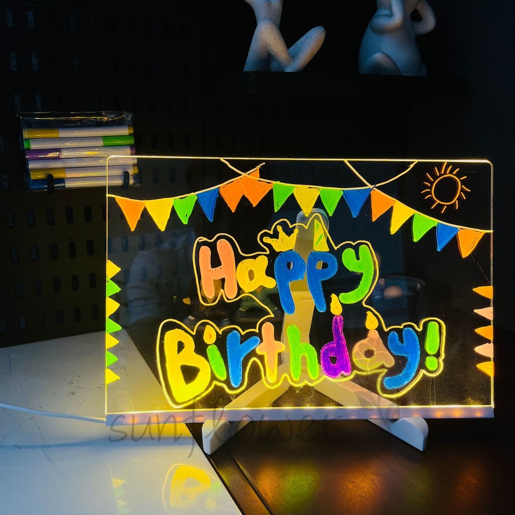 Tự Làm Trẻ Em Bảng Vẽ Dạ Quang Handmade Đồ Chơi Viết Ban Quà Tặng Sinh Nhật Đồ Trang Trí Halloween