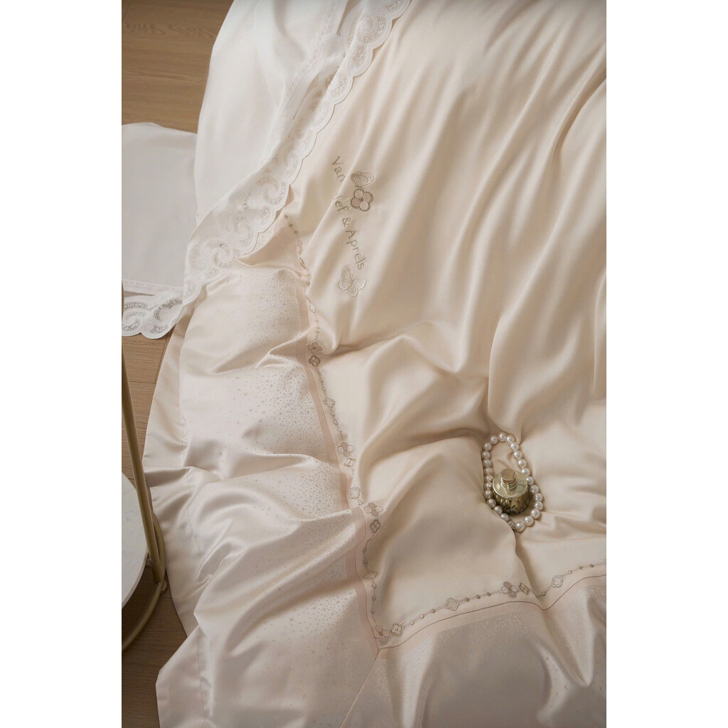 (L41519)Bộ Chăn Ga Gối Chất Liệu Tencel Cao Cấp Mềm Mại Thiết Kế Họa Tiết Tối Giản Quý Phái - MemMinbedding Luxury