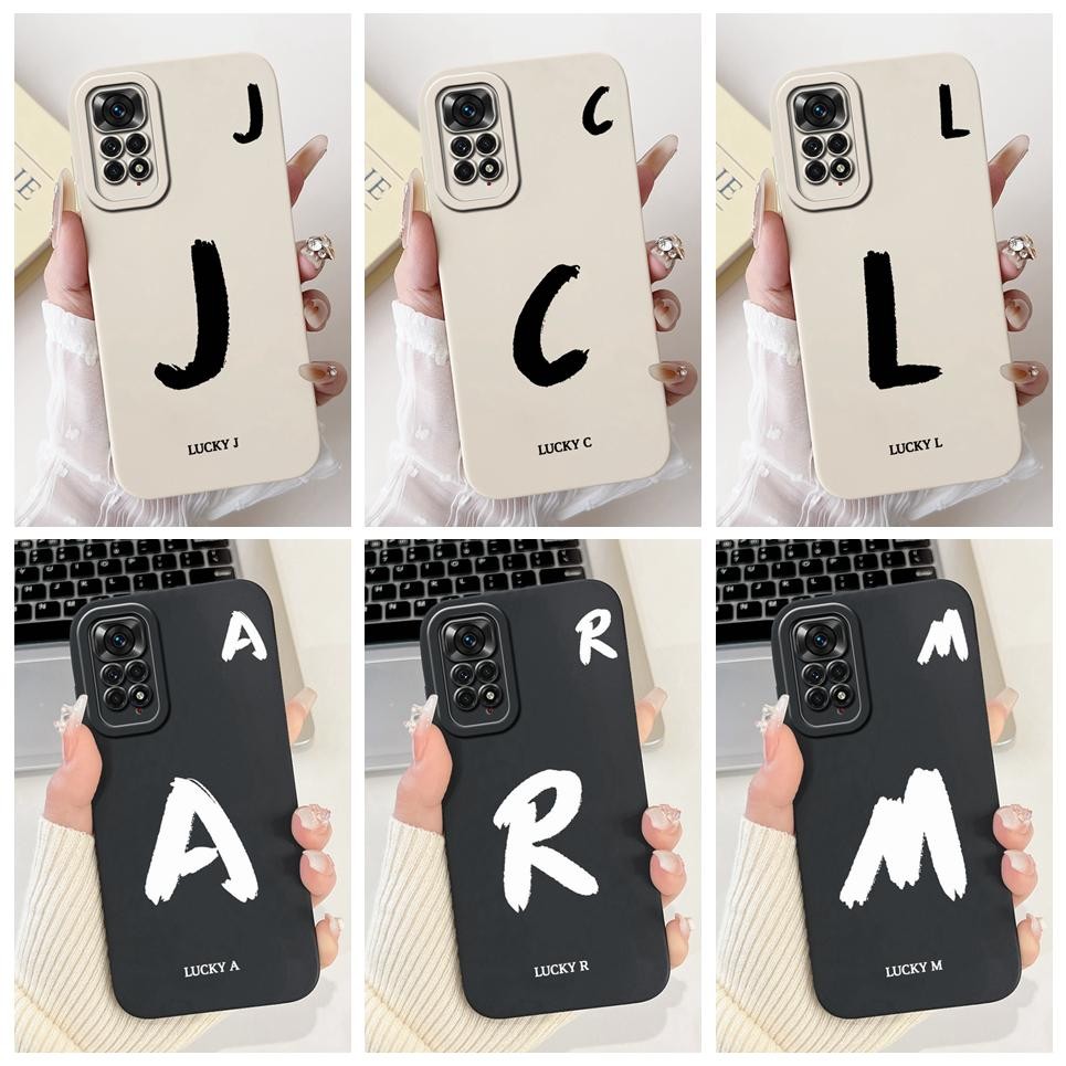 Dành Cho Xiaomi Redmi Note 11 11S / Note 11 Pro 4G 5G / Note 11 Pro + 5G Ấn Độ Ốp Điện Thoại TPU Mềm Vỏ Silicon Họa Tiết Chữ Chống Sốc
