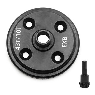 Bánh răng vi sai 43T 10T Bánh răng vát lớn W217 cho ARRMA 1 / 7 MOJAVE 1 / 8 KRATON EXB ARA310980 Bộ phụ tùng nâng cấp kim loại RC Car