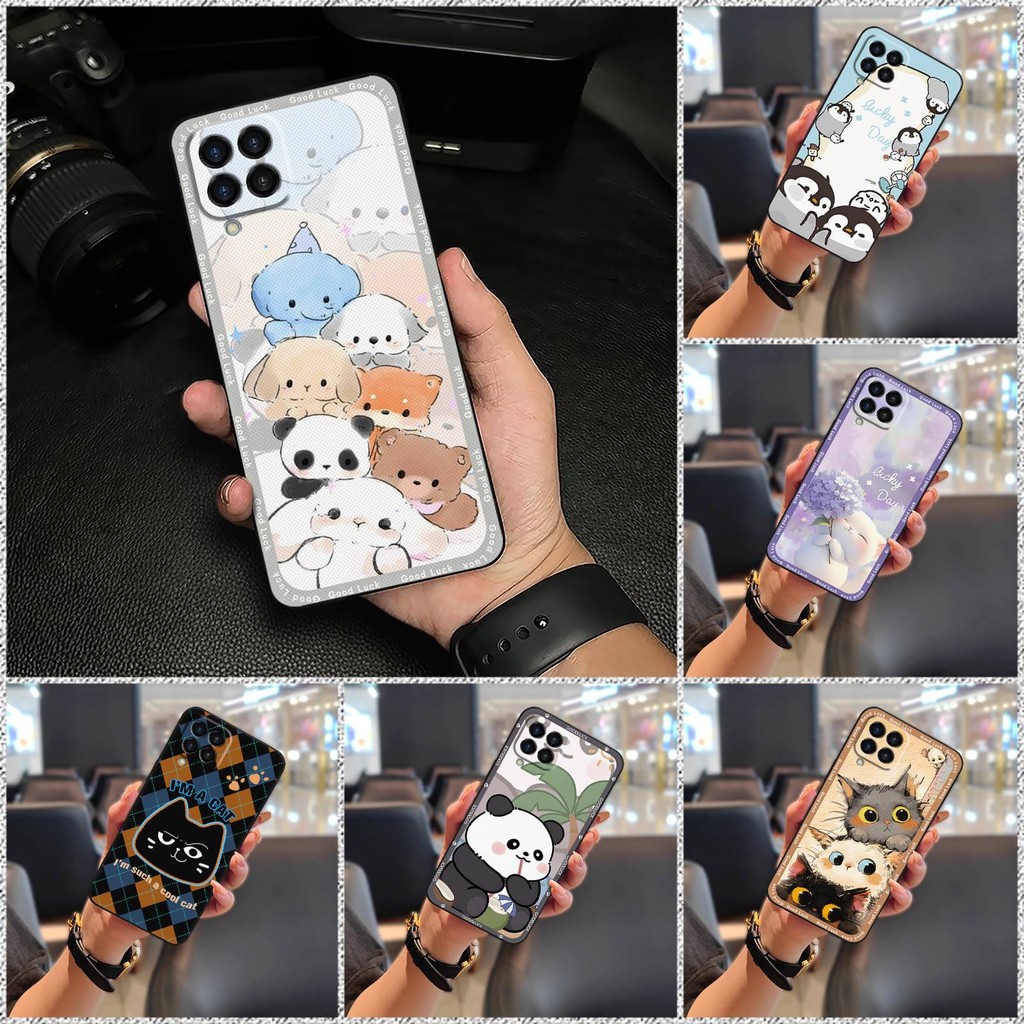 Ốp Điện Thoại Hoạt Hình TPU Cho Samsung Galaxy M33 5G Global / SM-M336B / DS / Jump2 Ốp Lưng Bảo Vệ Động Vật Chống Bụi Bẩn Dễ Thương Thiết Kế Thời Trang Túi Điện Thoại Chống Thấm Nước Chống Va Đập Bền