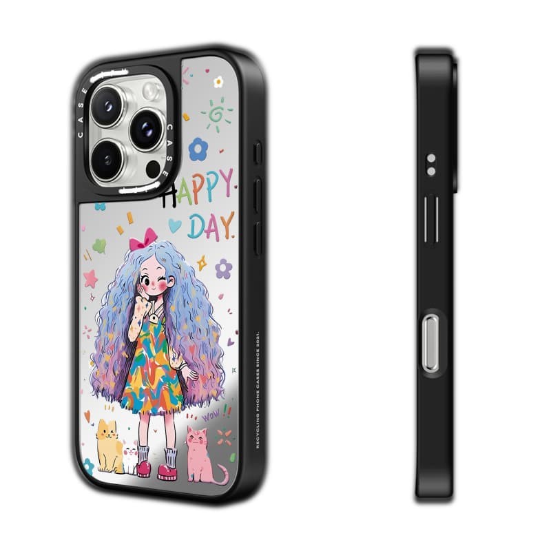 Ốp lưng CASECASE X Happy Day Ốp lưng iPhone hút từ tính Vỏ iPhone iPhone 16 15 14 13 12 Pro Max Plus Ốp lưng cứng có hộp khắc logo
