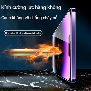 Kính cường lực iPhone đệm khí, chống sốc, siêu nét, chống ánh sáng xanh, cho iPhone 11 12 13 14 15 16 17 Pro Max 17 Air