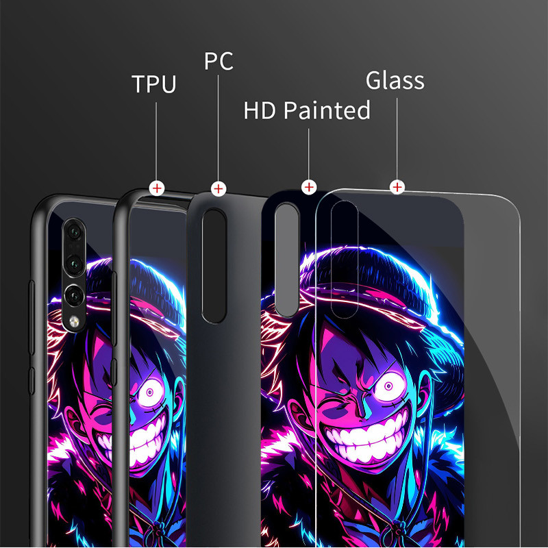 Ốp điện thoại thủy tinh one piece luffy 16 cho POCO F3 F4 F5 M3 M4 M5 M6 4G X3 X4 GT NFC X5 X6 PRO 5G