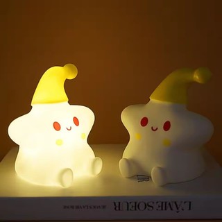 Mới Ngôi Sao Nhỏ Đèn Bàn Đầu Giường Mini Đèn Ngủ Quà Tặng Cảm Ứng LED Đèn Ngủ Trẻ Em Đồ Chơi Quà Tặng