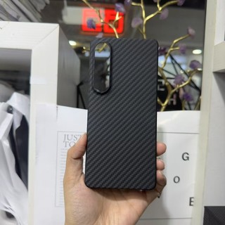 Ốp Điện Thoại Aramid Sợi Carbon Thật Cho Sony Xperia 1 VII 7th 1 VI 6th Matte Cứng Siêu Mỏng Chống Sốc Ốp Lưng Vỏ