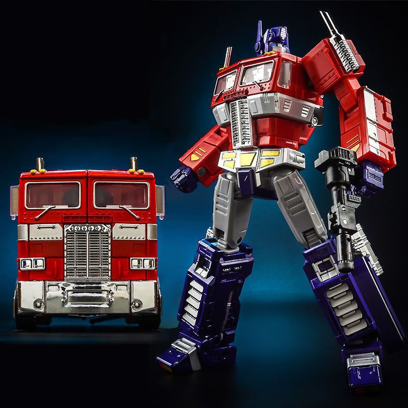 Đồ chơi biến hình Cool Change Treasure Optimus Prime MP-10V 33018, tấm hợp kim màu gốc, cỗ xe cột KBB