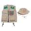 GODD Kids Explorer Kit với áo Vest và mũ Safari cho bé trai 4-6 tuổi Bé gái Trang phục Safari trẻ em STEM Nhà thám hiểm ngoài trời K