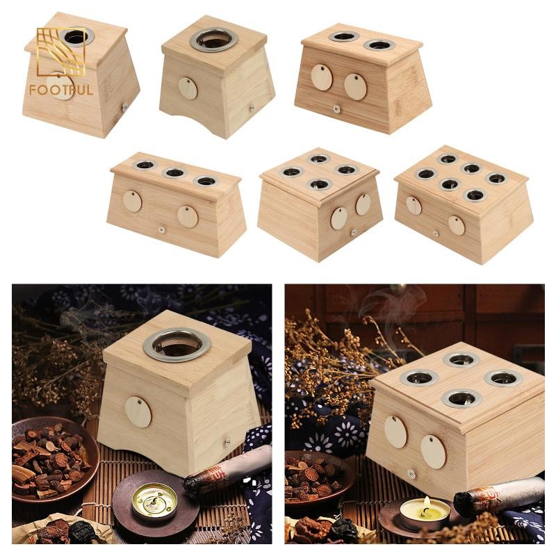 Moxa Moxibustion Gỗ ổn định Gậy không khói Dụng cụ đốt Moxibustion cho
