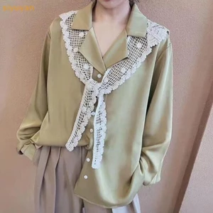 Siyuyan Phong Cách Vintage Rỗng Ra Móc Ren Khăn Nữ Áo Đeo Vai Giả Cổ Áo Mũi Để Trang Trí Quần Áo