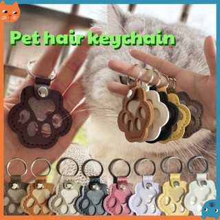 Móc khóa lưu niệm lông thú cưng Quà tặng tưởng niệm bằng da thật dành cho những người yêu thích chó mèo