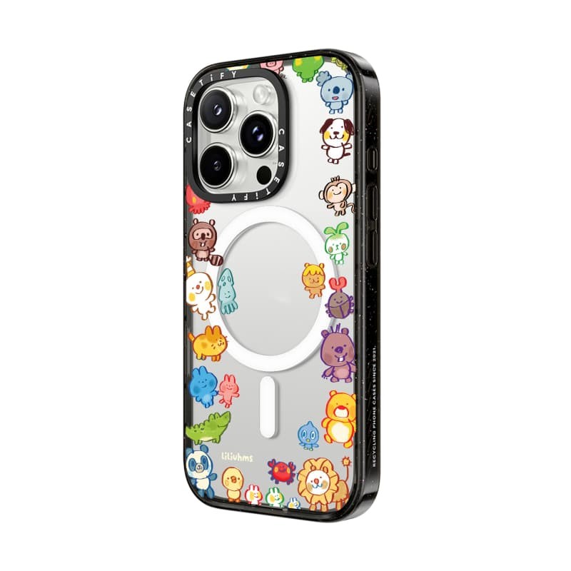 CASECASEX Goofy Tập Hợp Động Vật Ốp Lưng Cạnh Đen Đào Haze Cotton Kẹo Bộ Sưu Tập Màu Sắc Trong Suốt Cứng Ốp Lưng Tác Động Cho Apple IPhone 12 13 14 15 16 Pro Max Plus Có Hộp