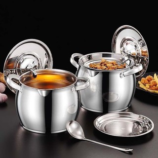 Nồi Lọc Dầu RISEDOT, Bình Lọc Inox Dung Tích Lớn, Dụng Cụ Lọc Mỡ Lard 1.5 / 3.5L Bình Dầu Nhà Bếp