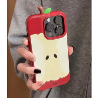 Ốp điện thoại di động lõi trái cây ba chiều dễ thương cho iPhone16 15 14 13 12 11 Pro Max bảo vệ camera chống sốc chống rơi mặt sau mềm