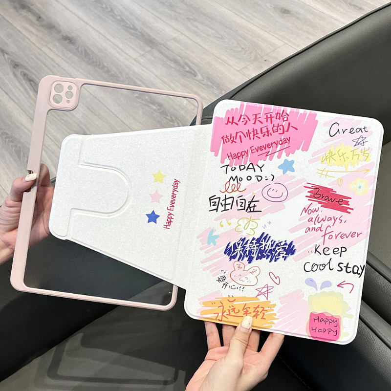 Ốp bảo vệ cho Samsung Galaxy S7plus / S8plus Tab A9 Plus S9 FE + S10ULTRA Tab A7 lite Tab S6 lite 10.4 inch Vỏ Acrylic xoay có khe cắm bút