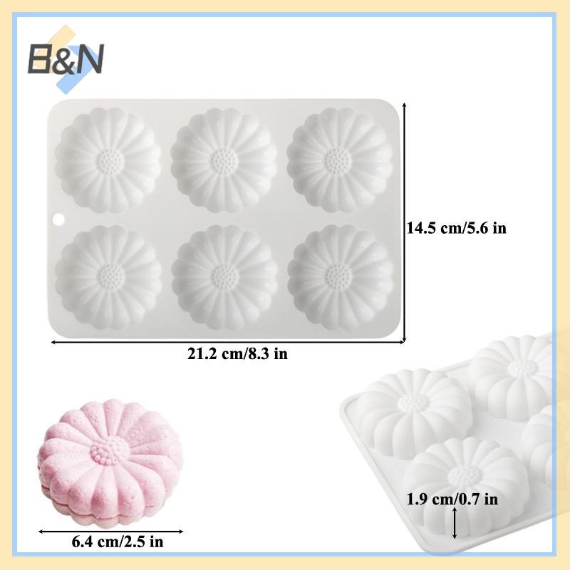 B & N 3D Trái Tim / Ngôi Sao / Tròn / Vuông Hoa Pudding Khuôn Silicon Mousse DIY Món Tráng Miệng Khuôn Socola Dụng Cụ Trang Trí Bánh Máy Nướng.