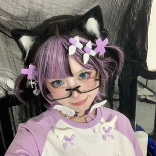 Anime Cosplay Kính Thời Trang Nửa Khung Kính Trong Suốt Bán Rimless Cho Nữ Và Nam