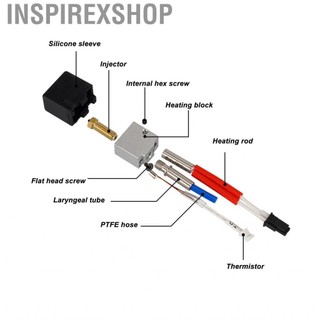 Inspirexshop InspirexShop-vn thậm chí làm nóng Máy in 3D Hotend cho Anycubic Kobra 2 Neo Pro Plus được làm bằng thép hợp kim cao cấp và vật liệu bằng đồng tương thích các sợi 1,75mm tương thích