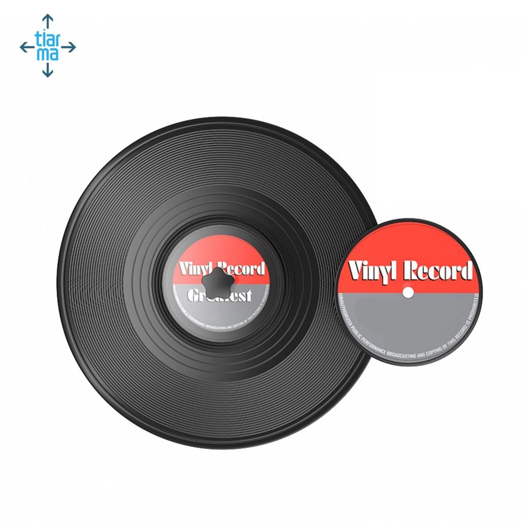 LP Vinyl Record Cleaner Kẹp Vinyl Record Label Saver Protector Chống Thấm Nước Acrylic Clean Tool Có Tay Cầm