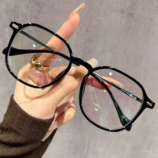 Phiên bản Hàn Quốc kính siêu nhẹ dành cho nữ lão thị mới màu nâu lạnh, kính đọc sách khung lớn trơn chống xanh độ phân giải cao